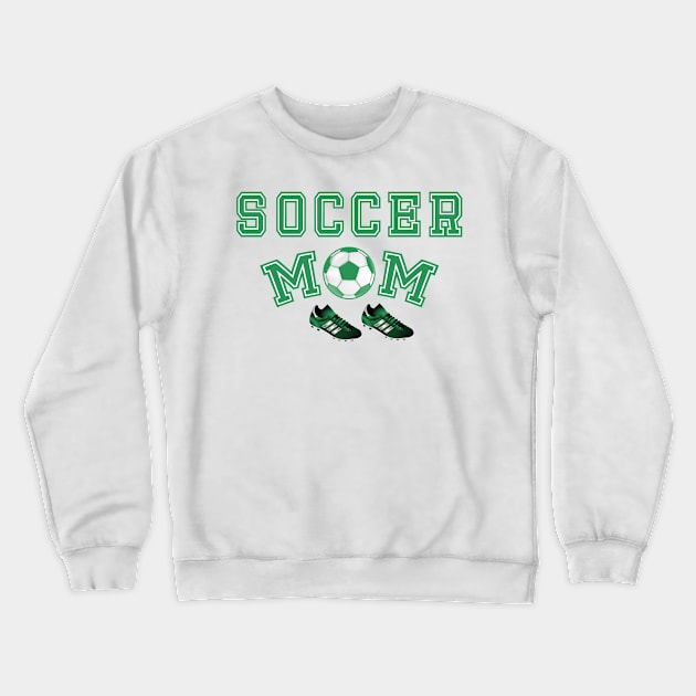 Soccer Mom Green Crewneck Sweatshirt by Worldengine